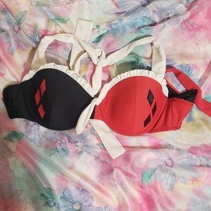 Harley Quinn swim halter bikini top